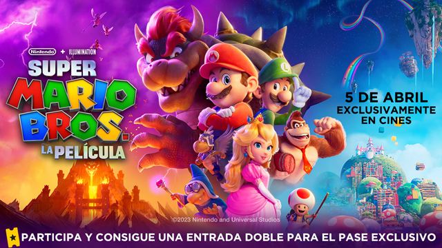 Consigue una entrada doble para asistir al pase exclusivo de 'Super Mario Bros. La película' en Madrid