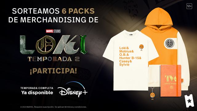 Sorteamos 6 packs de 'merchandising' de la serie de Disney+ 'Loki'. ¡Si eres fan te volverá loco!
