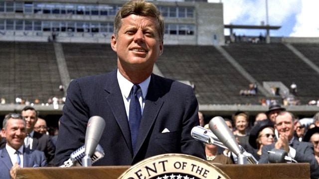 Esta serie manipuló uno de los discursos más famosos de JF Kennedy por licencias creativas: "usados para el progreso de toda la humanidad" noticias imagen