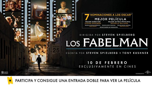 Consigue una entradas doble para ver ‘Los Fabelman’, la nueva película de Steven Spielberg, ya en cines noticias imagen