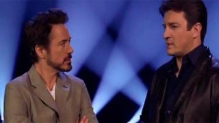 'Los Vengadores': Iron Man (Robert Downey Jr.) contra, ¿Rick Castle?