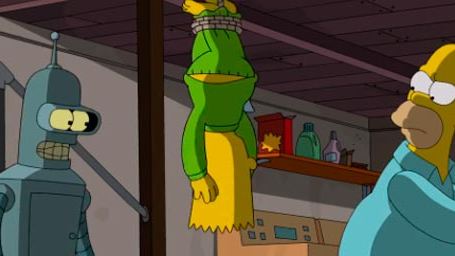 ¡Un vistazo al 'crossover' entre 'Los Simpson' y 'Futurama'! 