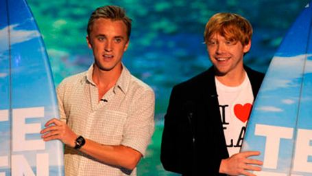 'Harry Potter': Tom Felton (Draco) le gasta una broma a Rupert Grint (Ron)