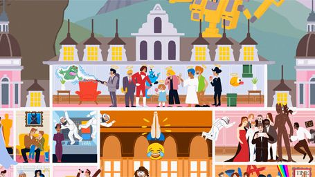 El año 2014 en una ilustración al estilo de 'El gran Hotel Budapest' noticias imagen