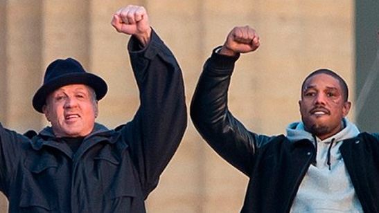 'Creed': Sylvester Stallone y Michael B. Jordan recrean la famosa escena de las escaleras de 'Rocky'