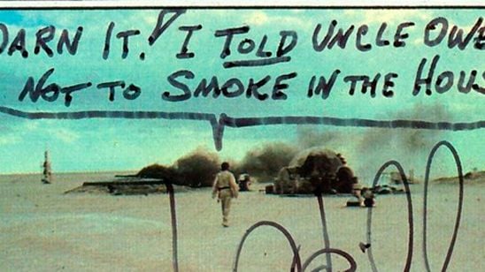 'Star Wars': Mark Hamill escribe los mejores autógrafos en unos cromos noticias imagen