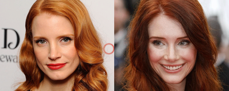 Jessica Chastain confiesa que finge ser Bryce Dallas Howard cuando la gente las confunde