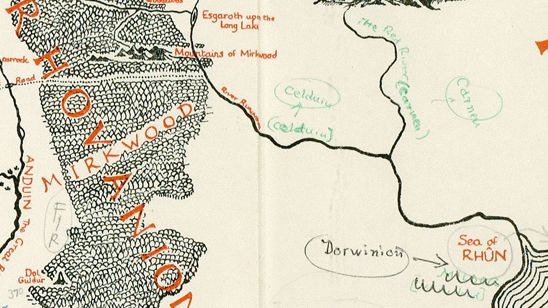 'El señor de los anillos': Una librería halla un mapa de la Tierra Media manuscrito por J.R.R. Tolkien noticias imagen