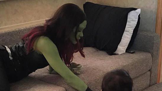 'Guardianes de la Galaxia Vol. 2': Zoe Saldana comparte nuevas fotos como Gamora en su Facebook noticias imagen