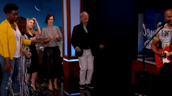 'Cazafantasmas': Bill Murray y las protagonistas del 'reboot' bailan la mítica canción de la película