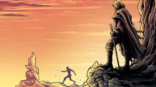 'Star Wars: Los últimos Jedi': Luke Skywalker contempla a Rey mientras entrena en el póster de IMAX noticias imagen