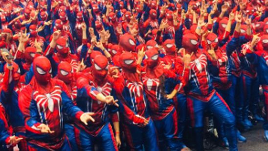 ¿Cuántos Spider-Man hacen falta para lograr un récord Guinness?  noticias imagen