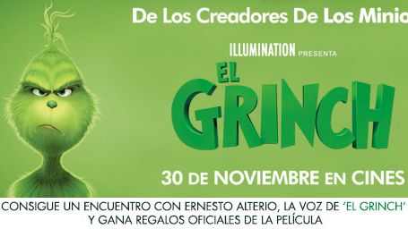 ¡SORTEAMOS 5 PACKS DE 'EL GRINCH' Y UN ENCUENTRO CON ERNESTO ALTERIO, LA VOZ DEL GRINCH! noticias imagen