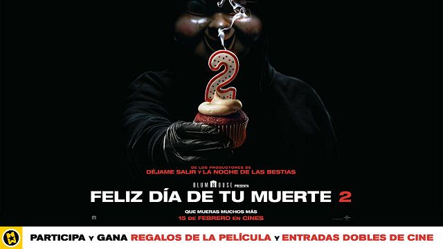 ¡SORTEAMOS ENTRADAS DOBLES, CARTELES Y BLU-RAYS DE 'FELIZ DÍA DE TU MUERTE 2'! noticias imagen