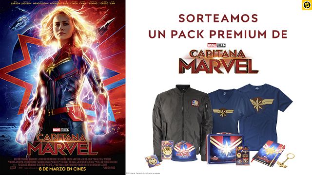 ¡SORTEAMOS UN PACK PREMIUM DE 'CAPITANA MARVEL'!