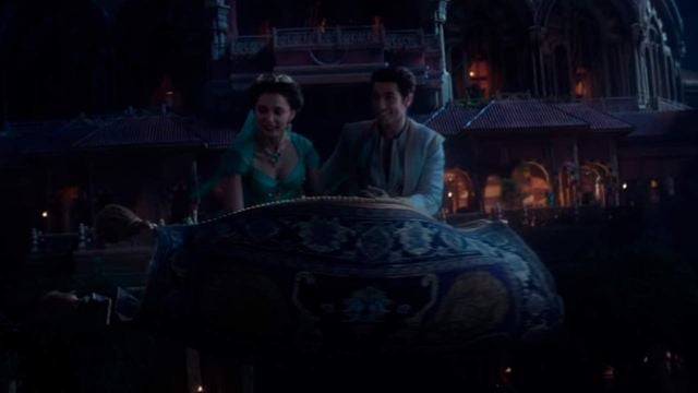 'Aladdin': El protagonista y Jasmine, momentos antes de cantar 'Un mundo ideal' en el nuevo clip 