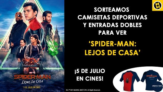 ¡SORTEAMOS CAMISETAS DEPORTIVAS Y ENTRADAS DOBLES PARA VER 'SPIDER-MAN: LEJOS DE CASA'! noticias imagen