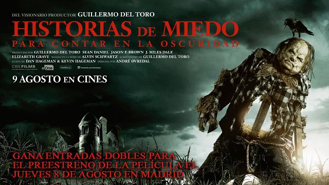 ¡SORTEAMOS ENTRADAS DOBLES PARA EL PREESTRENO DE 'HISTORIAS DE MIEDO PARA CONTAR EN LA OSCURIDAD' EN MADRID!