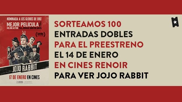 ¡Sorteamos 100 entradas dobles para el esperado preestreno de 'JOJO RABBIT'! 
