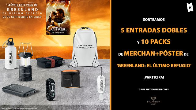 Sorteamos 5 entradas dobles y 10 'packs' de 'merchandising' de 'Greenland: El último refugio' noticias imagen