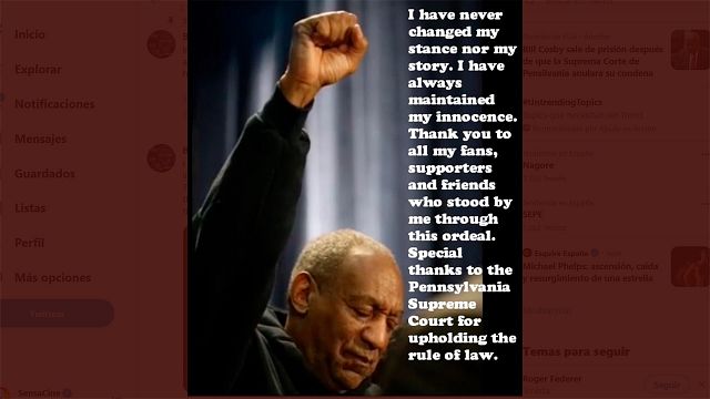 El actor Bill Cosby liberado tras pasar 3 de sus 10 años de condena por agresión sexual en prisión noticias imagen