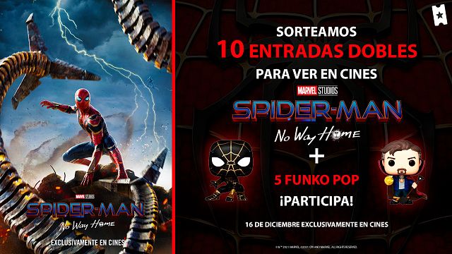Sorteamos 10 entradas dobles para ver en cines ‘Spider-Man: No Way Home’ y 5 funkos de la película noticias imagen