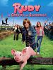 Cartel de Rudy. El cerdito de carreras