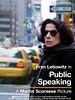 Cartel de Public Speaking. Fran Lebowitz por Martin Scorsese