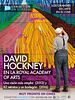 Cartel de David Hockney en la Royal Academy of Arts