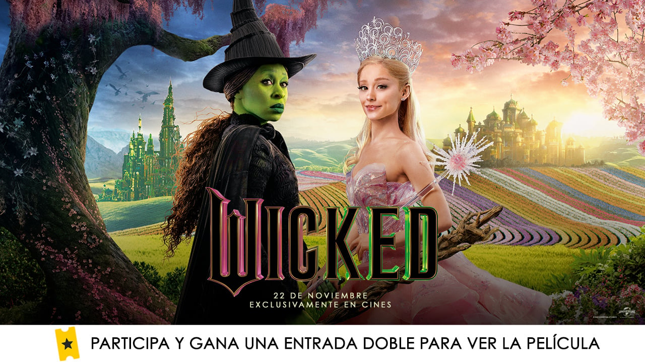 Disfruta de 'Wicked' en pantalla grande: sorteamos 5 entradas dobles para ver en cines la historia jamás contada de las brujas de Oz