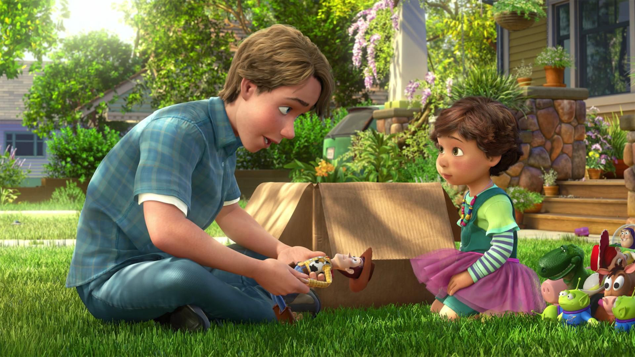Andy y Bonnie en 'Toy Story 3'