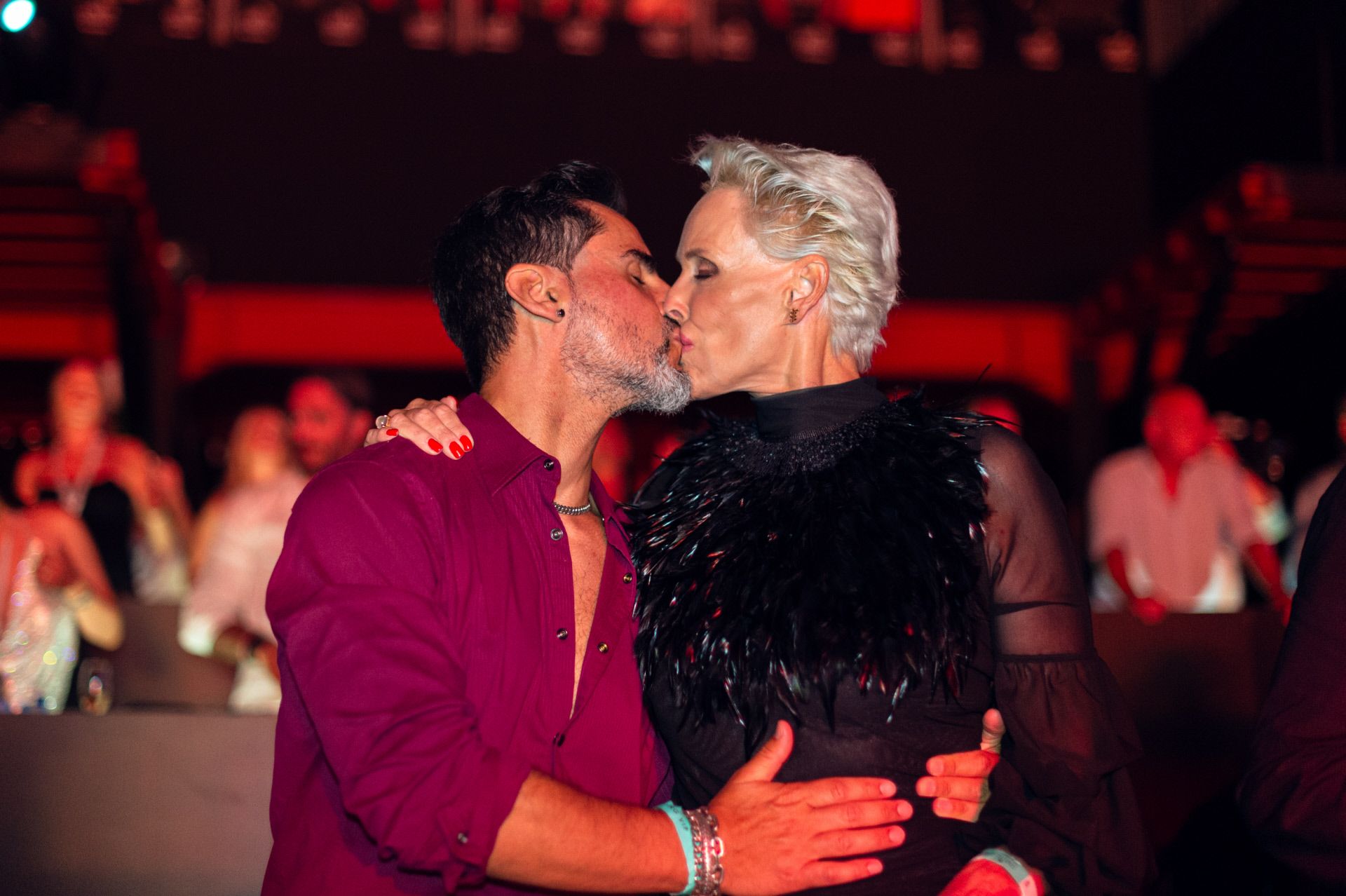 Brigitte Nielsen y su marido, el italiano Mattia Dessi.