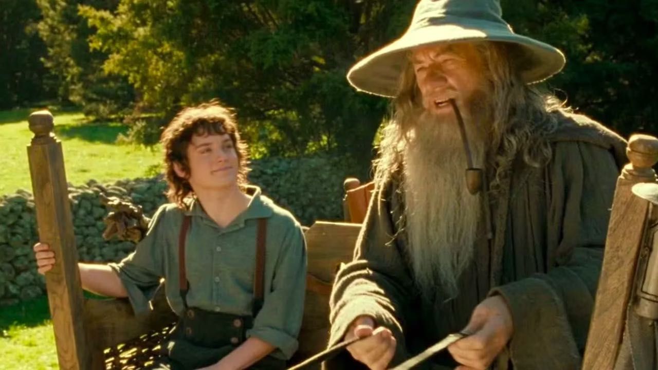 Elijah Wood e Ian McKellen como Frodo y Gandalf en 'La comunidad del anillo'