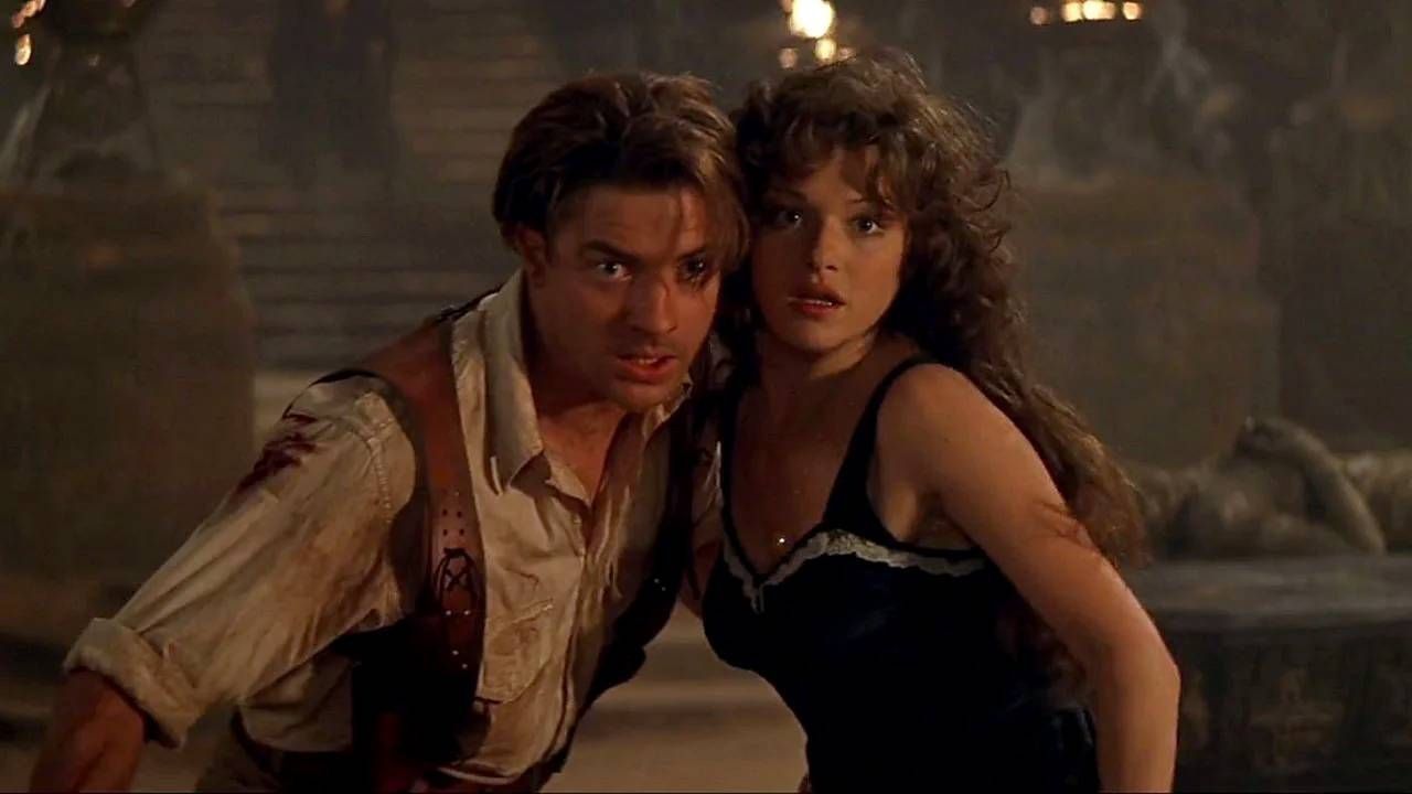 Brendan Fraser y Rachel Weisz en 'La momia'