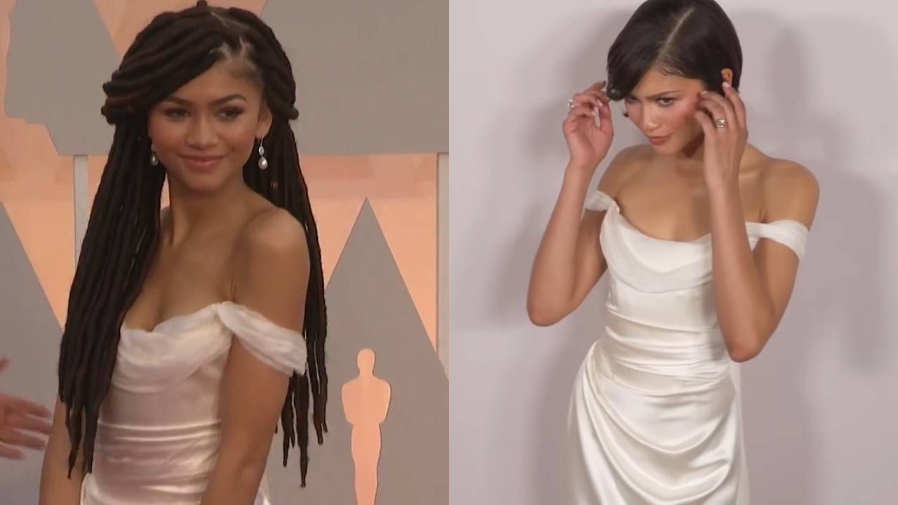Zendaya en los Oscar de 2015 y en el estreno de 'El drama'