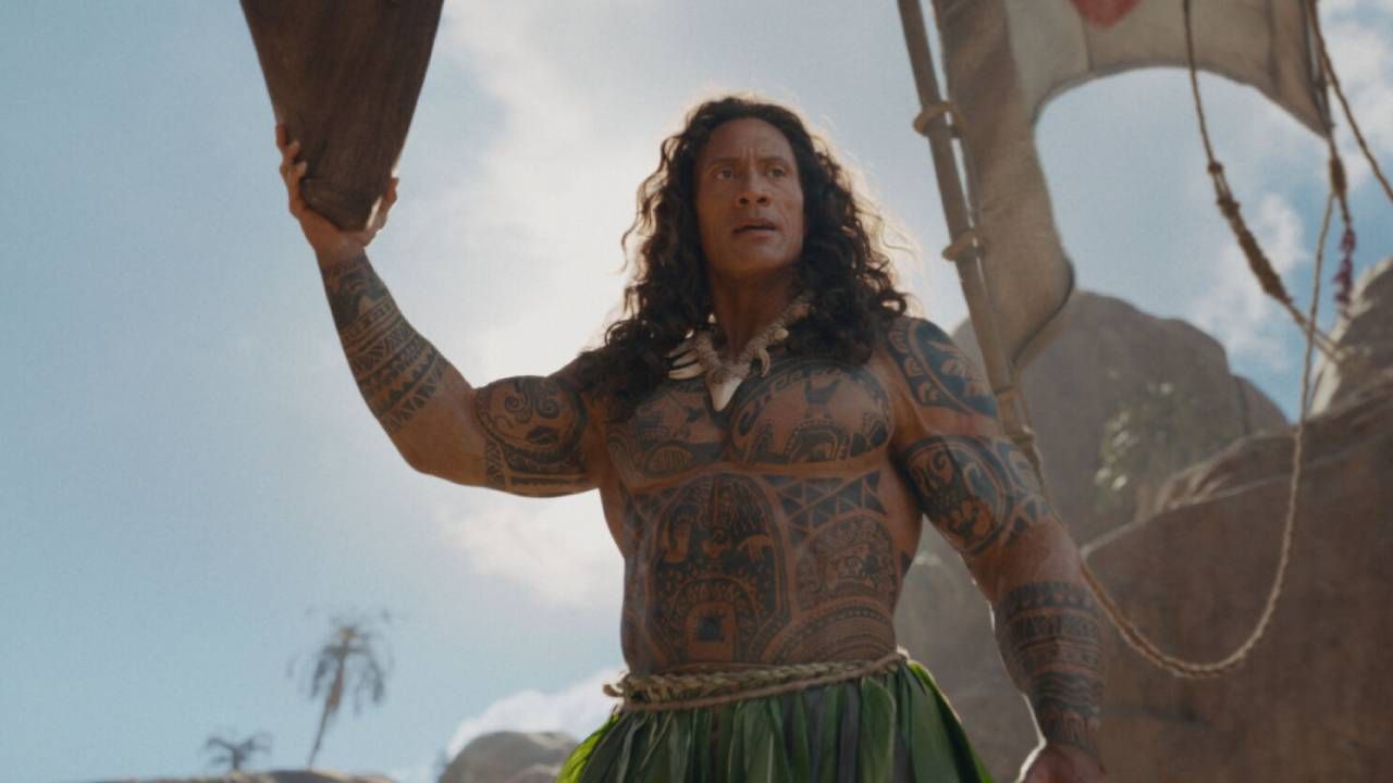 Dwayne Johnson como Maui en 'Vaiana'