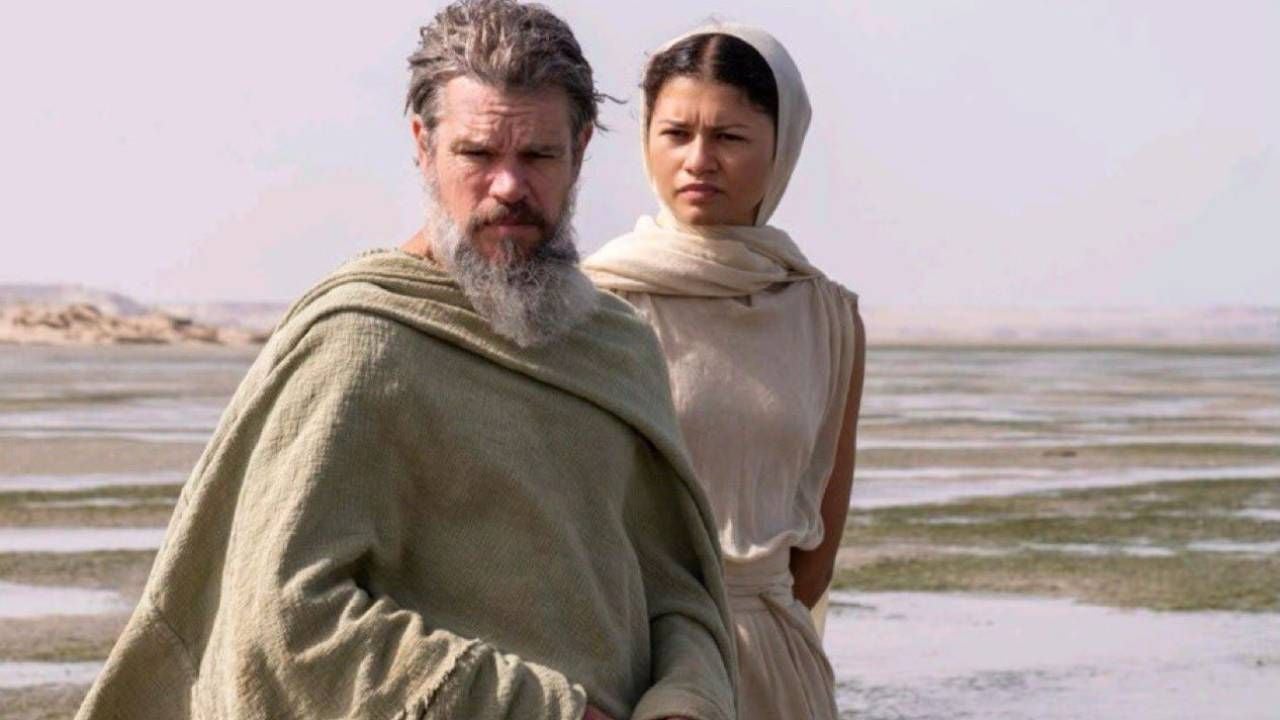 Matt Damon como Odiseo y Zendaya como Atenea en 'La Odisea'