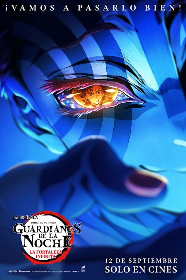 Póster oficial de la primera película de Demon Slayer: Kimetsu no Yaiba - La Fortaleza Infinita