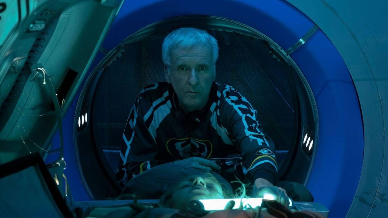 James Cameron durante un rodaje