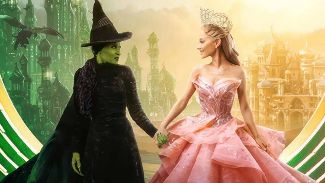 Cynthia Erivo como Elphaba y Ariana Grande como Glinda en 'Wicked'