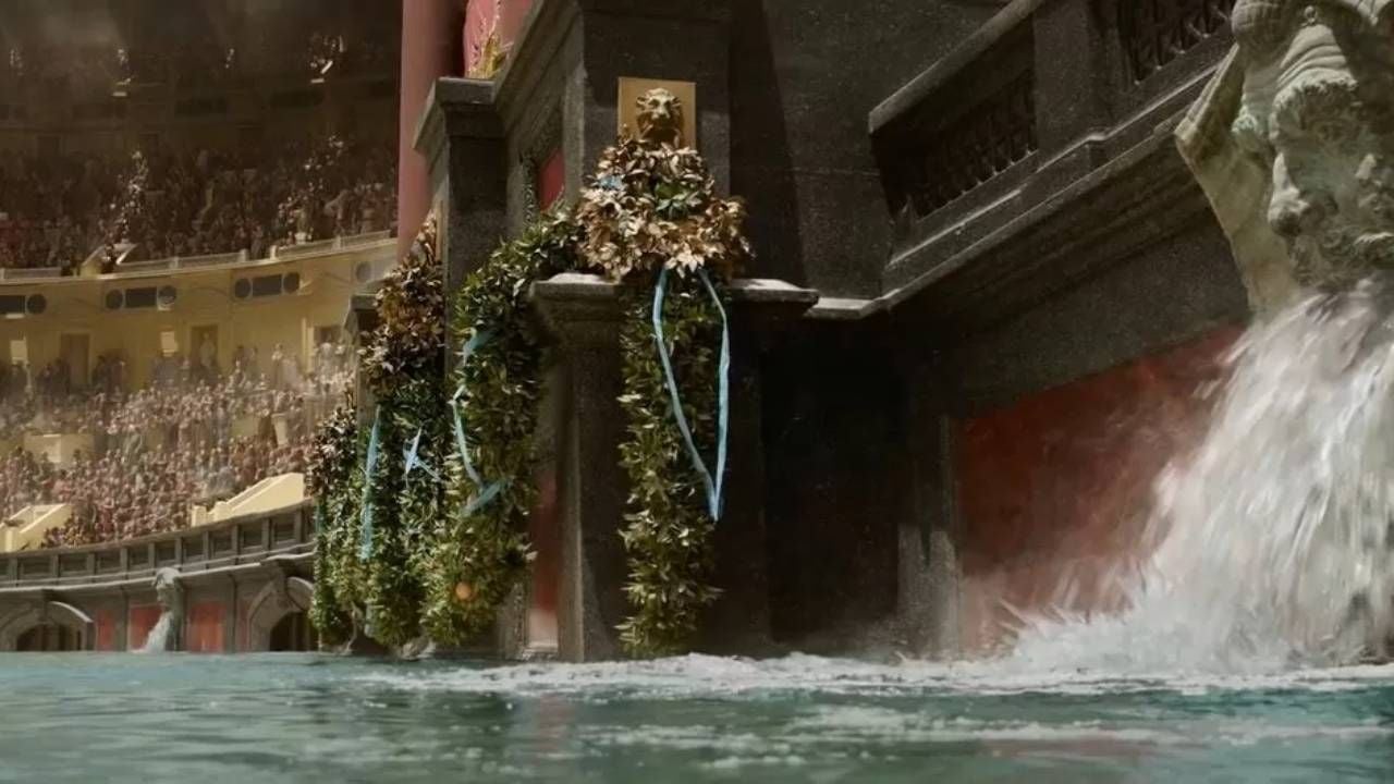 Imagen de la naumaquia de 'Gladiator II'