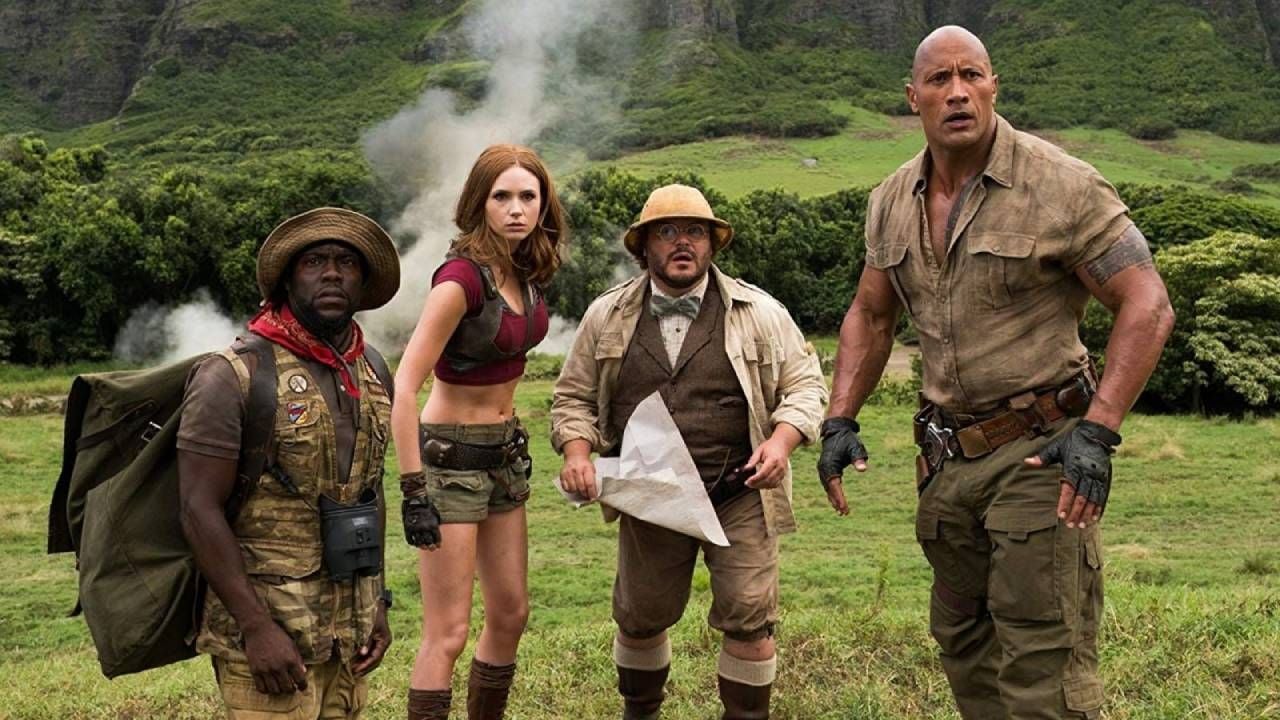Los protagonistas de la última trilogía de 'Jumanji'