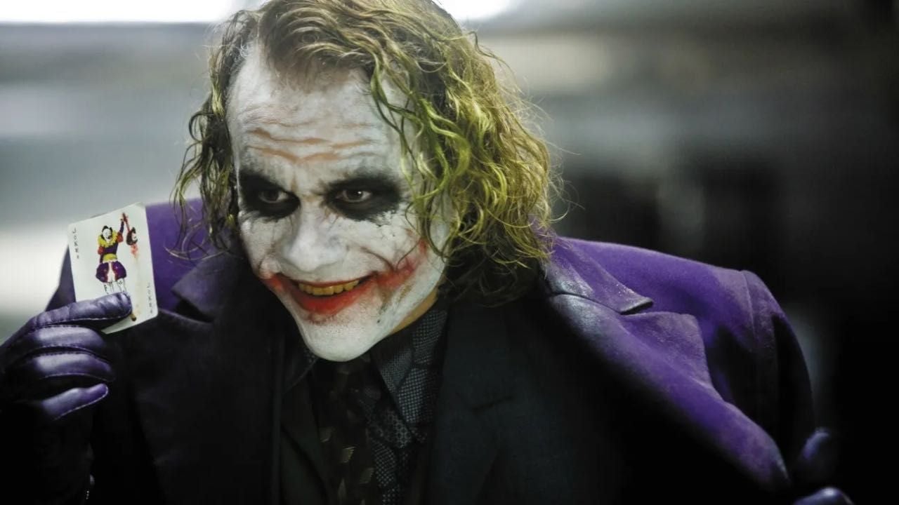 Heath Ledger como El Joker en 'El Caballero Oscuro'