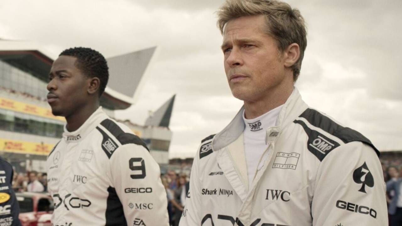 Damson Idris y Brad Pitt en 'F1'