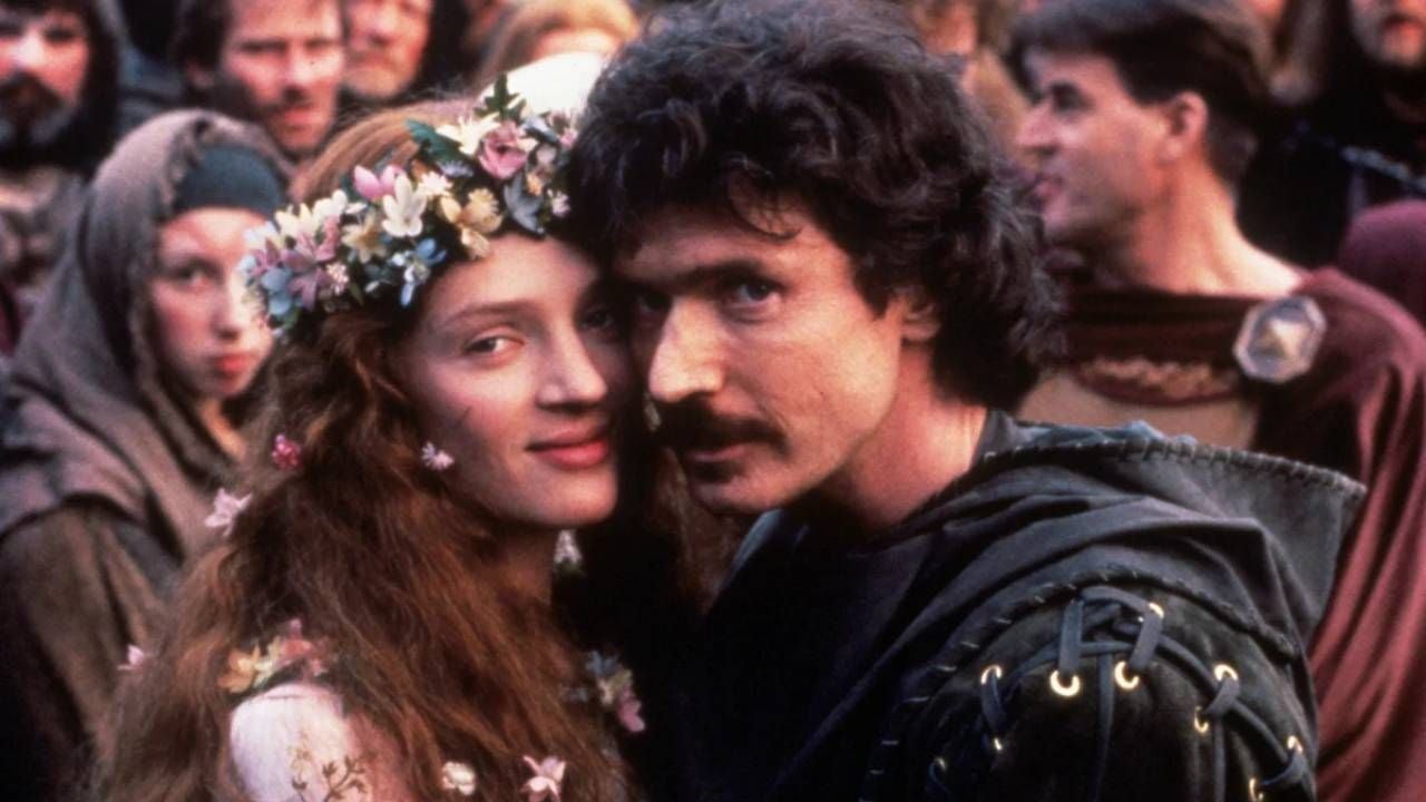 Uma Thurman y Patrick Bergin en 'Robin Hood, el magnífico'