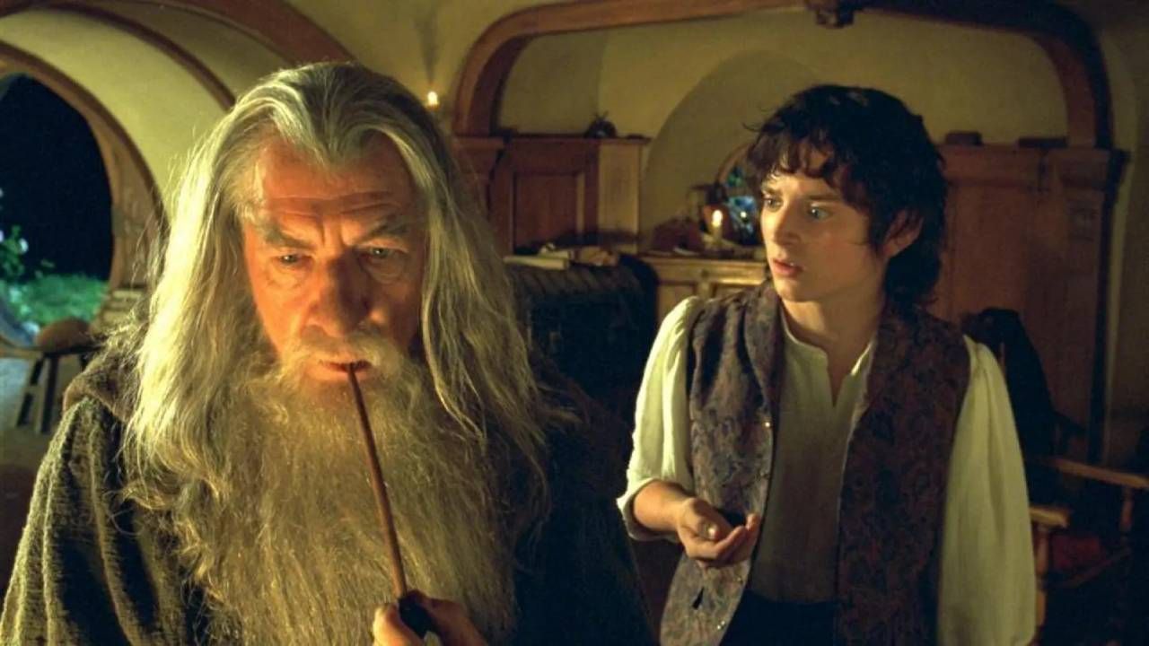 Ian McKellen y Elijah Wood como Gandalf y Frodo en 'El Señor de los Anillos'