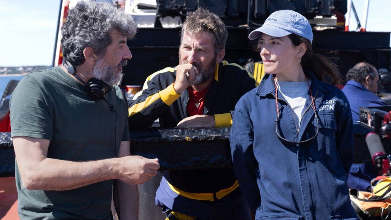 Alberto Rodríguez junto a Antonio de la Torre y Bárbara Lennie