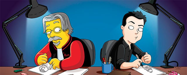 Los creadores de 'Los Simpson' y 'Padre de familia' se dibujan mutuamente!  - Noticias de series 