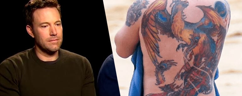 Internet se ríe del tatuaje en la espalda de Ben Affleck - Noticias de cine  