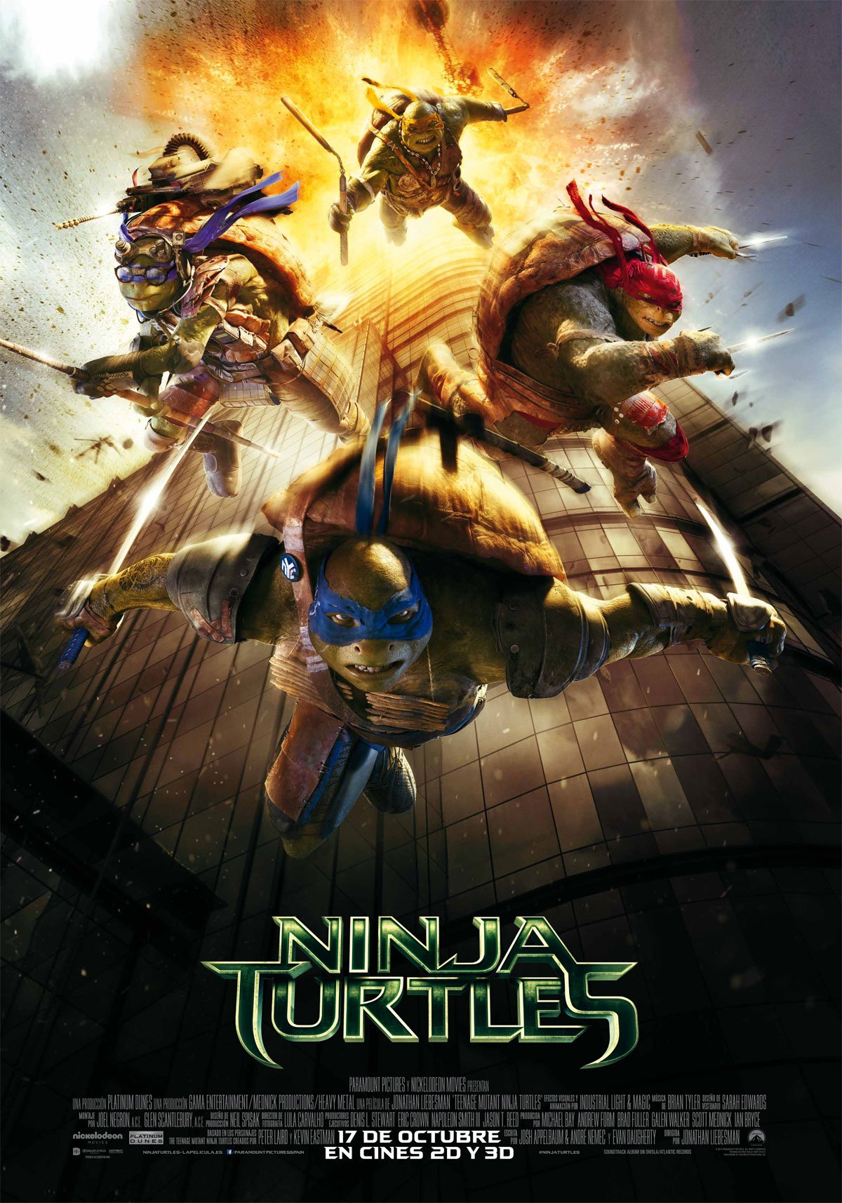 Enorme Visión general hacha Ninja Turtles - Película 2014 - SensaCine.com